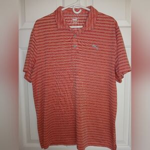 Puma Polo Shirt Red Mens Sz XL